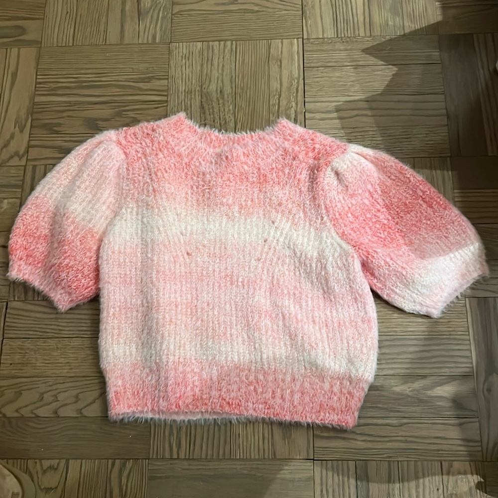 Wild Fable crop puff short sleeve pink angora sweater. Never worn